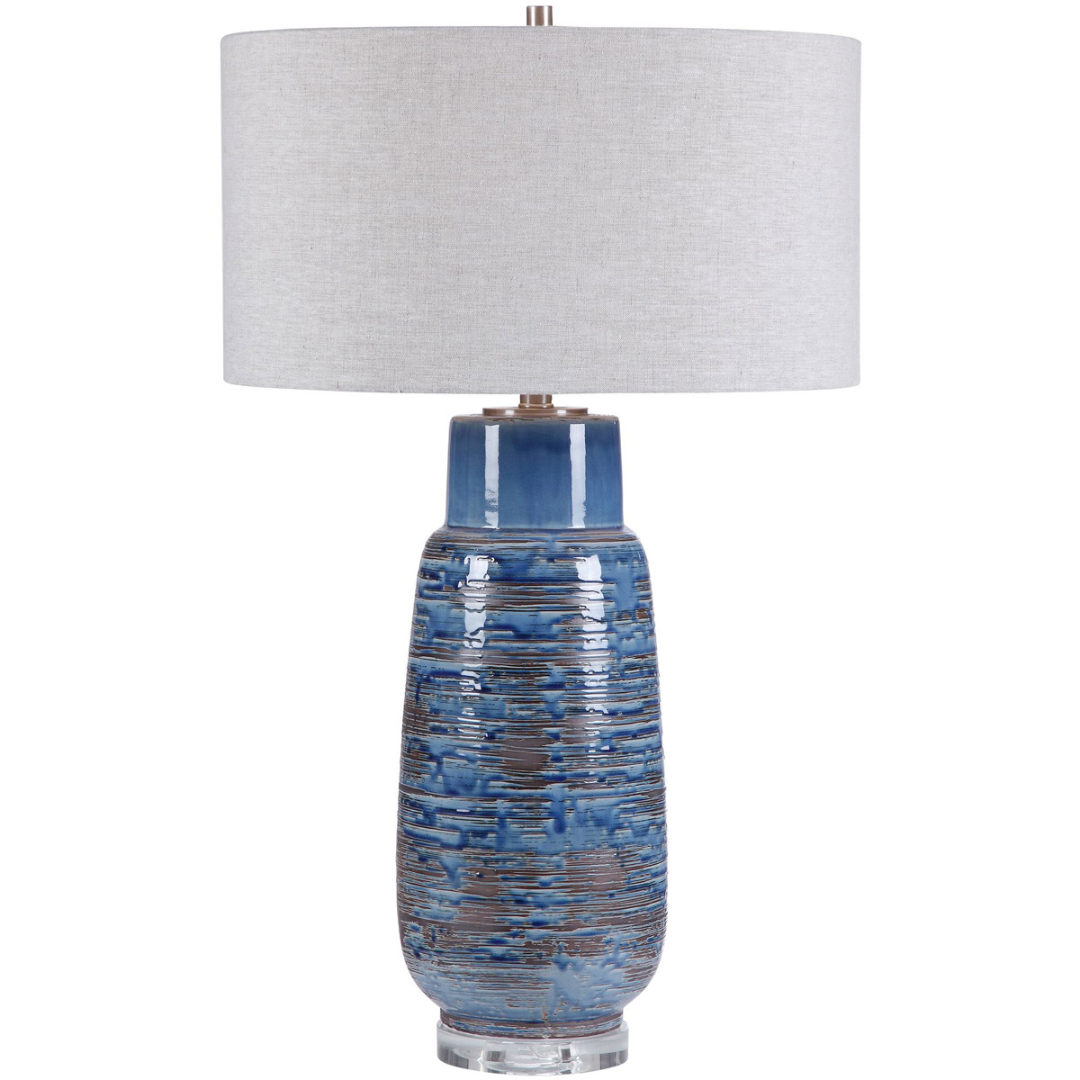 Magellan 32 inch 150 watt Blue Table Lamp Portable Light