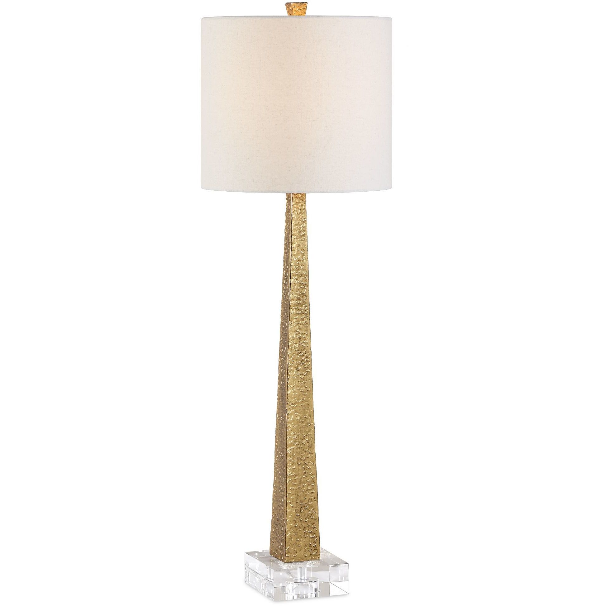 Midas 35.25 inch 100 watt Antique Brass Buffet Lamp Portable Light