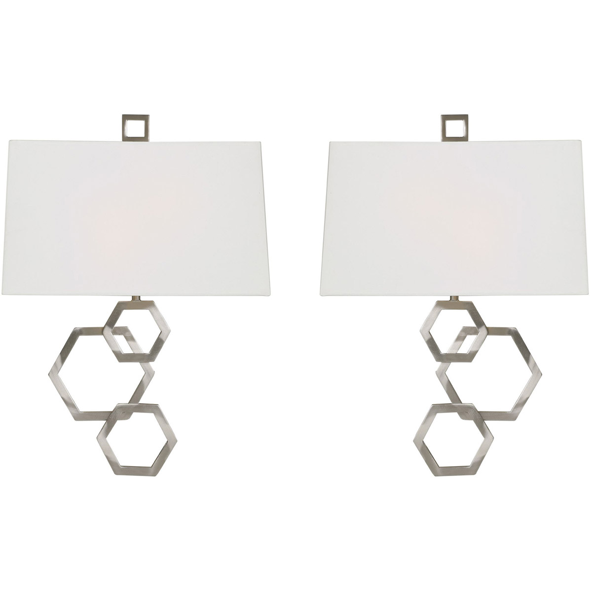 Deseret 2 Light 14 inch Brushed Nickel Sconces Wall Light, Set of 2