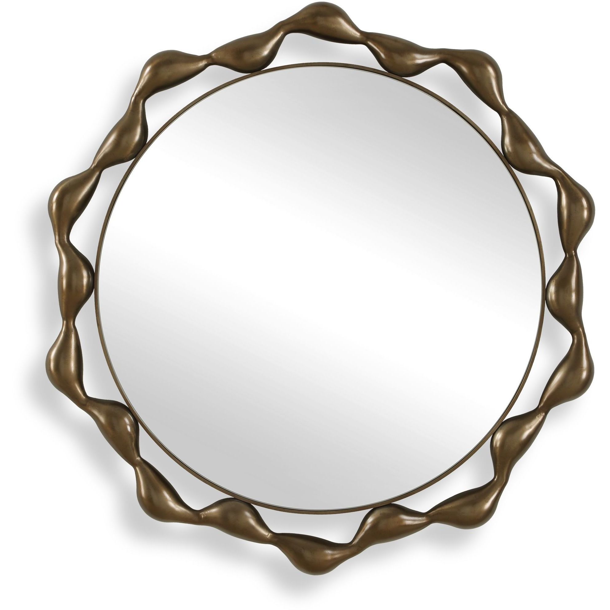 Remolino 36 X 36 inch Warm Bronze Mirror