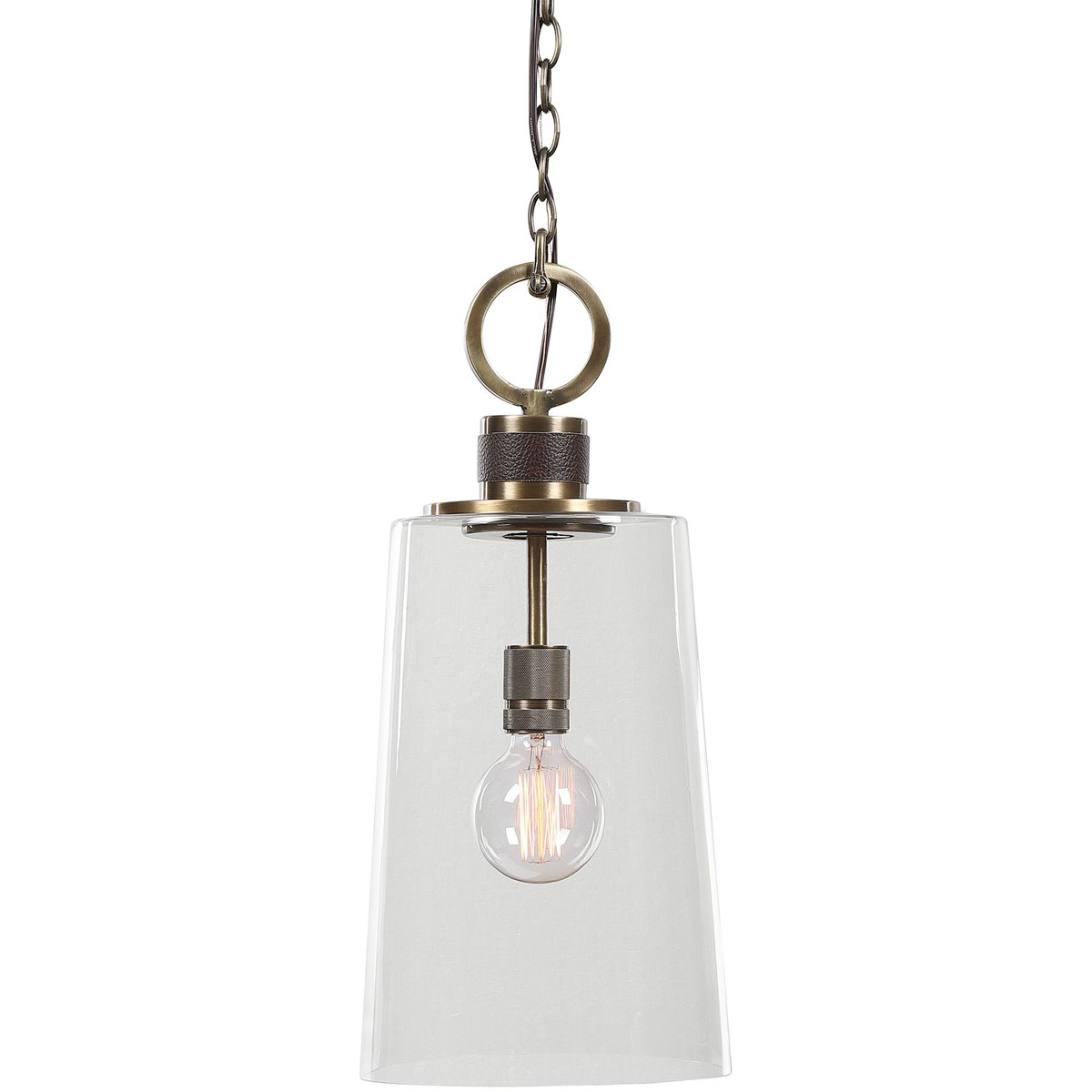 Rosston 1 Light 10 inch Antique Brass Mini Pendant Ceiling Light