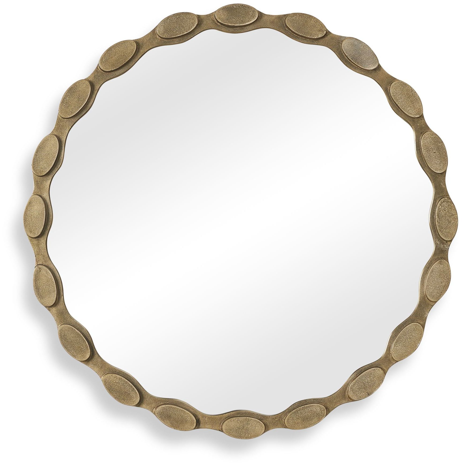 Marietta 36 X 36 inch Aged Brass Mirror