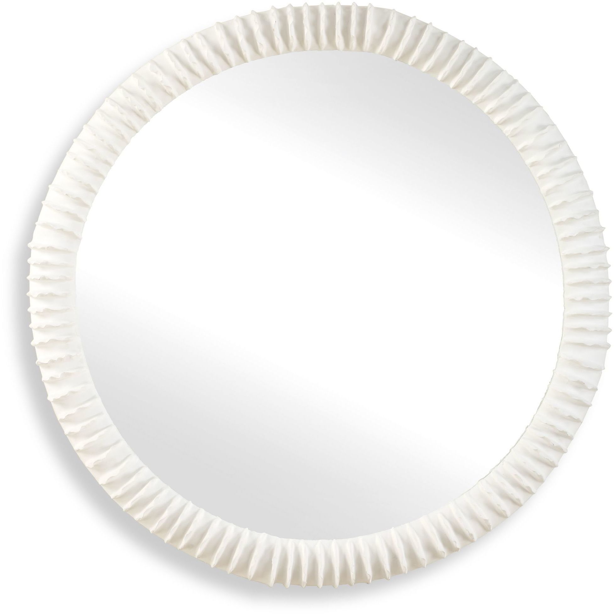 Akiko 35.5 X 35.5 inch Matte White Mirror