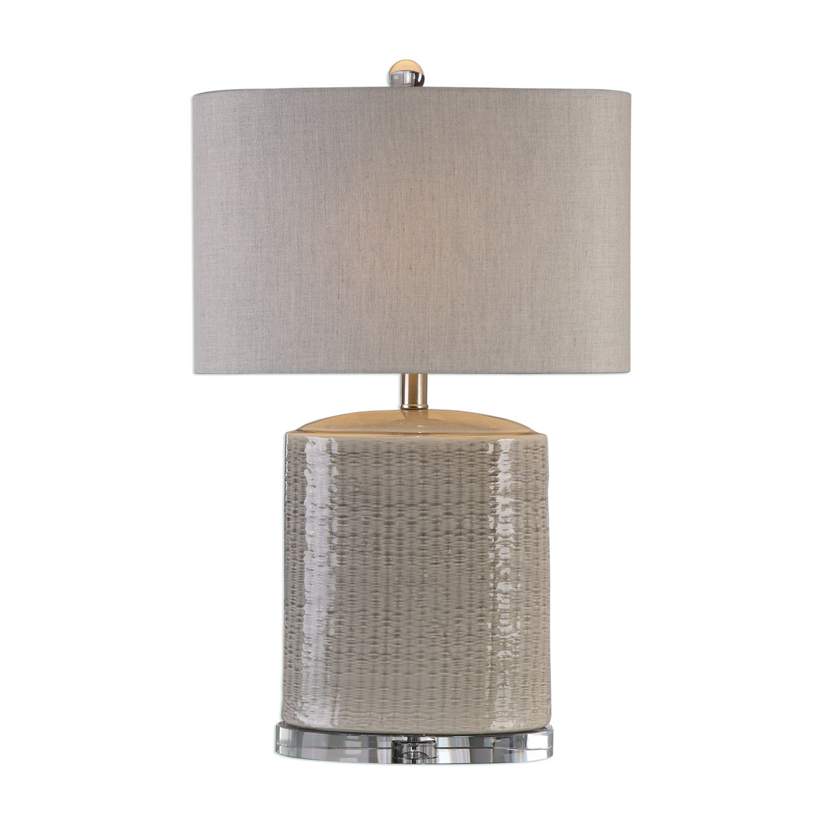 Modica 25.5 inch 100 watt Taupe Ceramic Table Lamp Portable Light