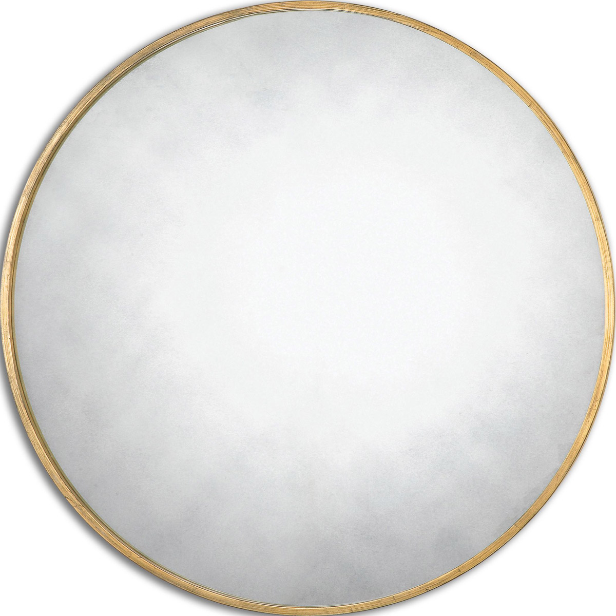 Junius Round 43 X 43 inch Antiqued Gold Leaf Wall Mirror