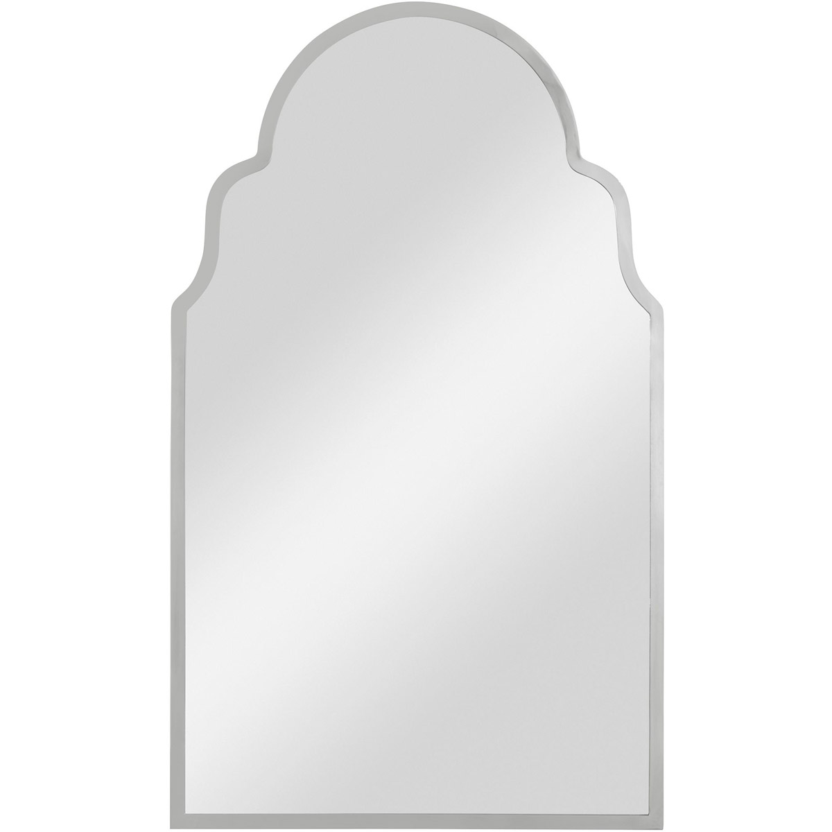 Brayden 43 X 26 inch Polished Nickel Wall Mirror