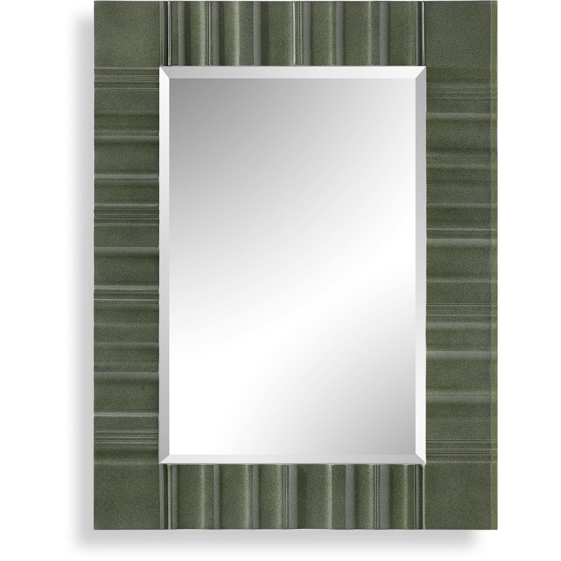 Quincey 40 X 30 inch Mottled Olive Green Mirror