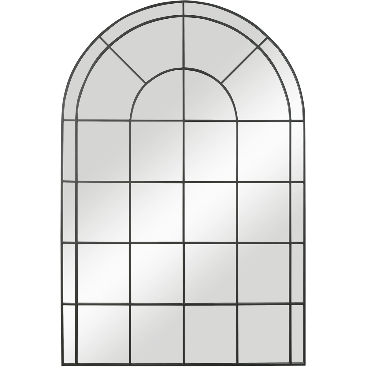 Grantola 72 X 48 inch Satin Black Wall Mirror
