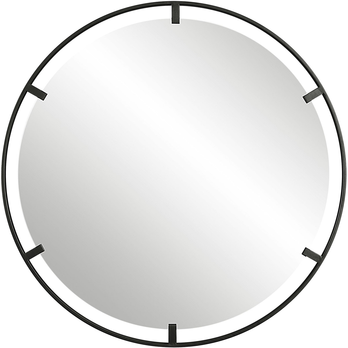 Cashel 34 X 34 inch Satin Black Mirror