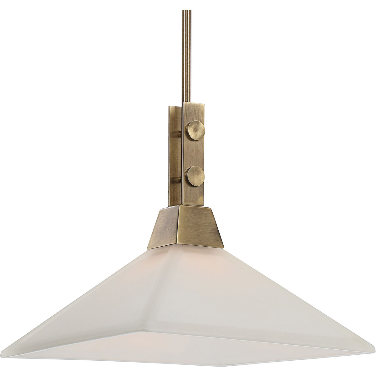 Brookdale 1 Light 13 inch Aged Brass Pendant Ceiling Light