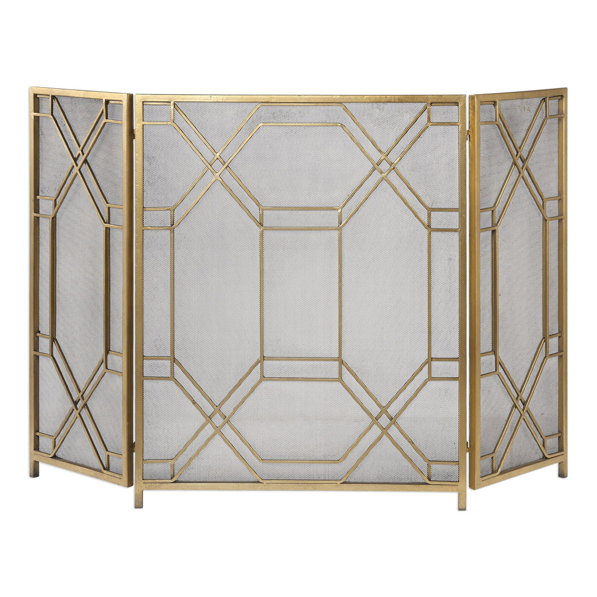 Rosen 53 X 34 inch Fireplace Screen, Grace Feyock