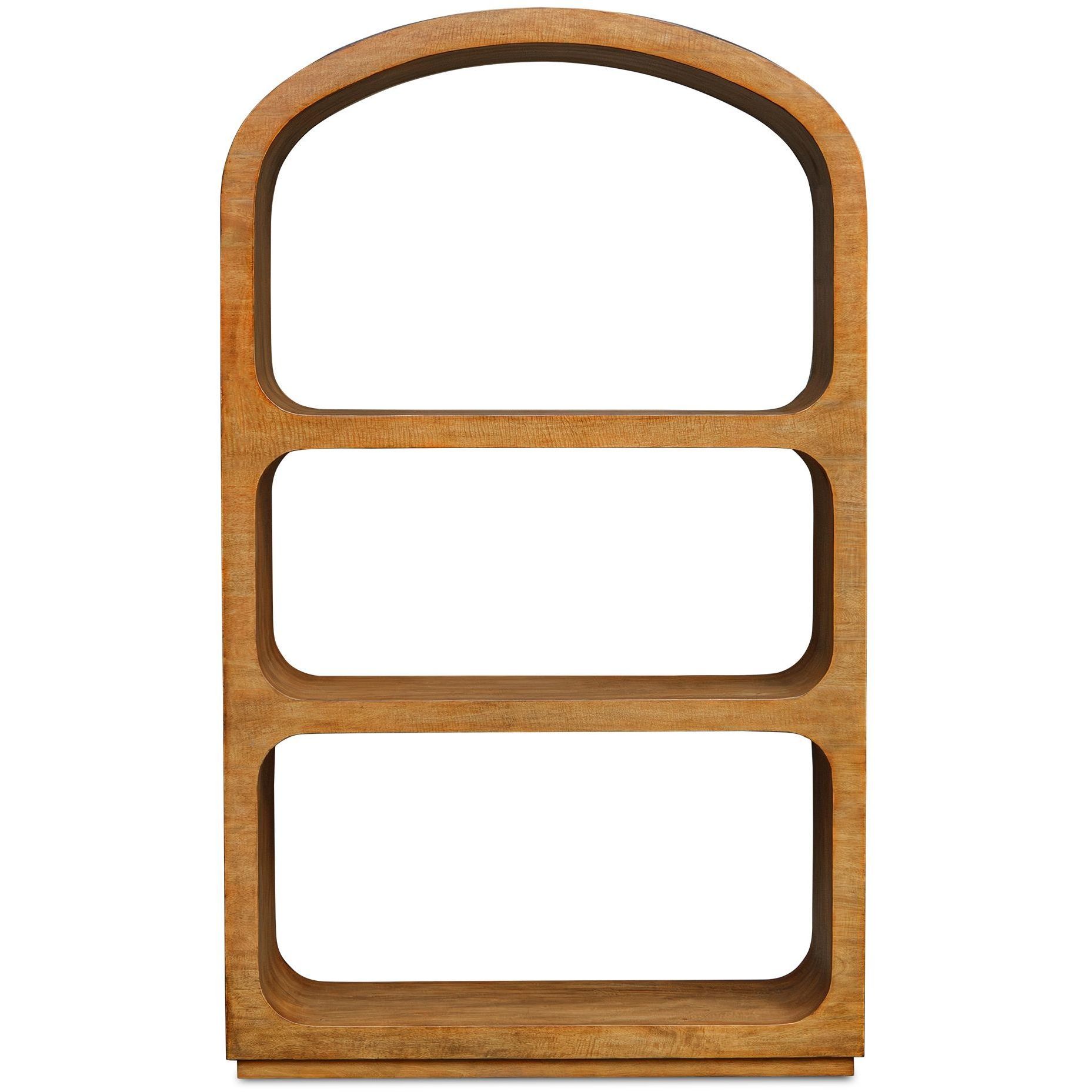 Achley 80 X 48 inch Mango Veneer Etagere