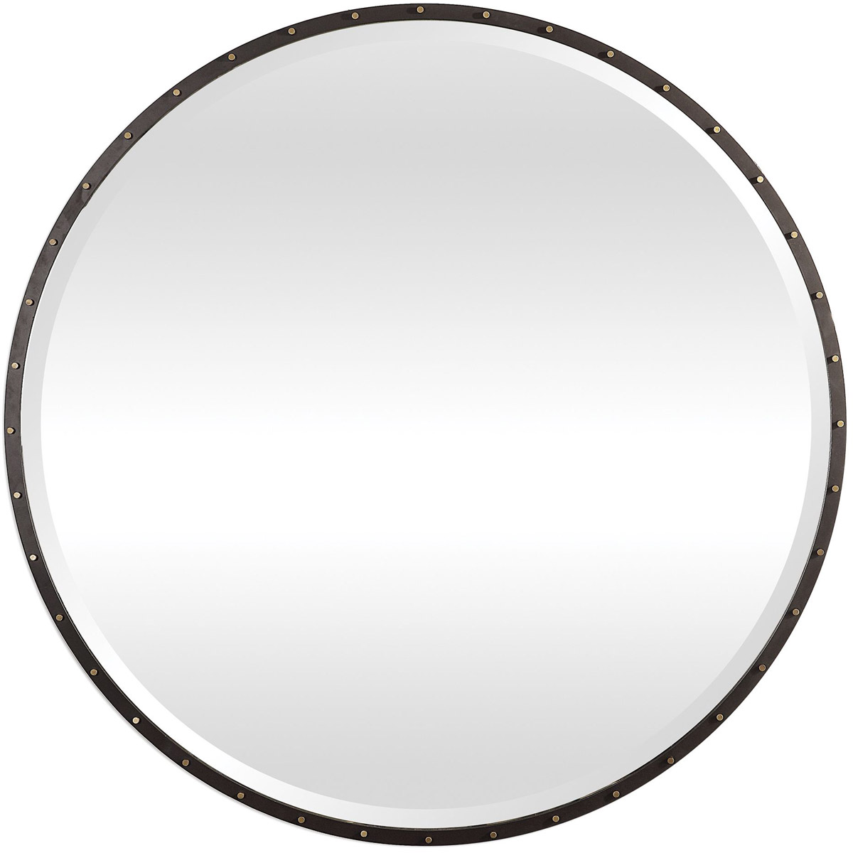 Benedo 42 X 42 inch Rustic Black Wall Mirror
