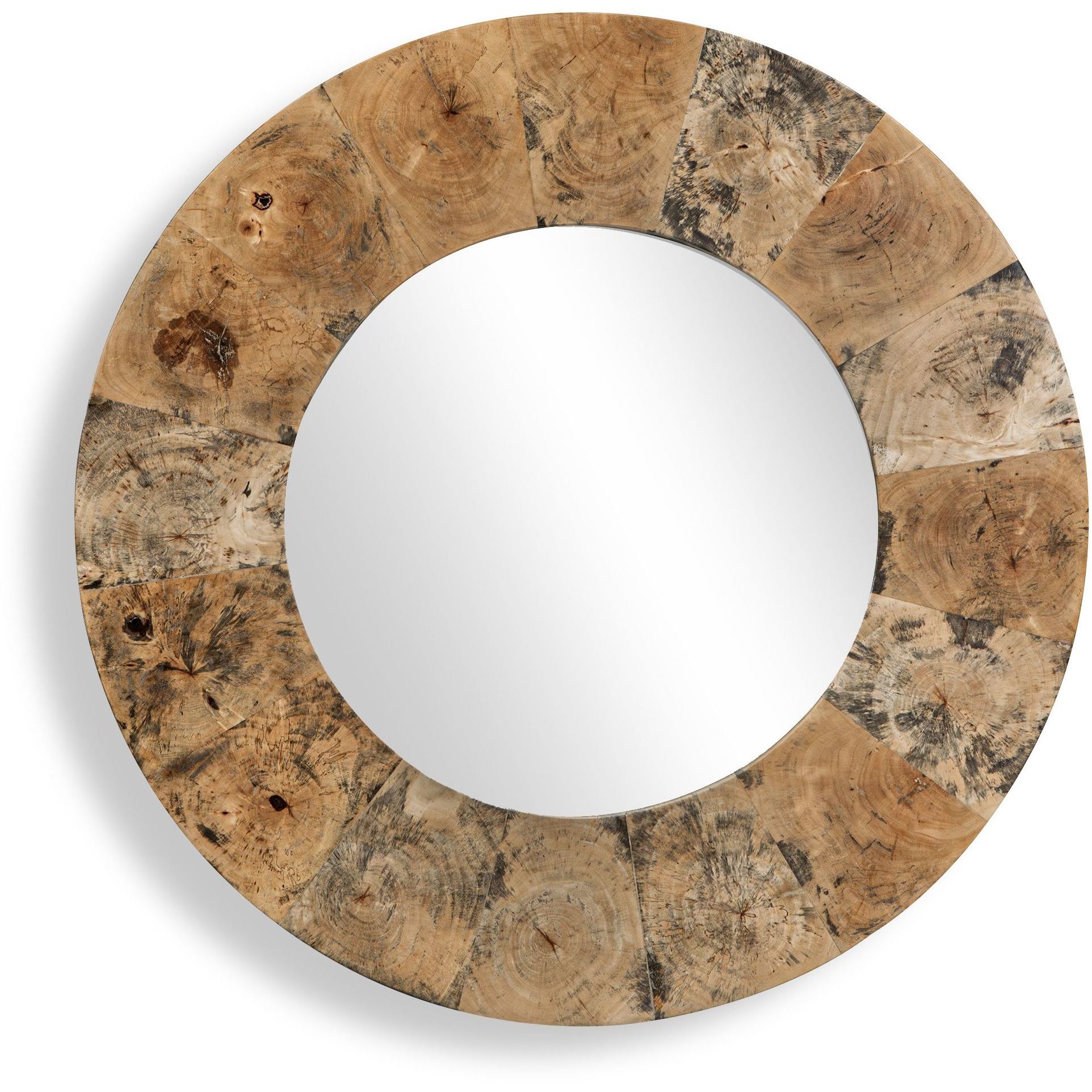 Hiram 38 X 38 inch Tamarind Wood Mirror