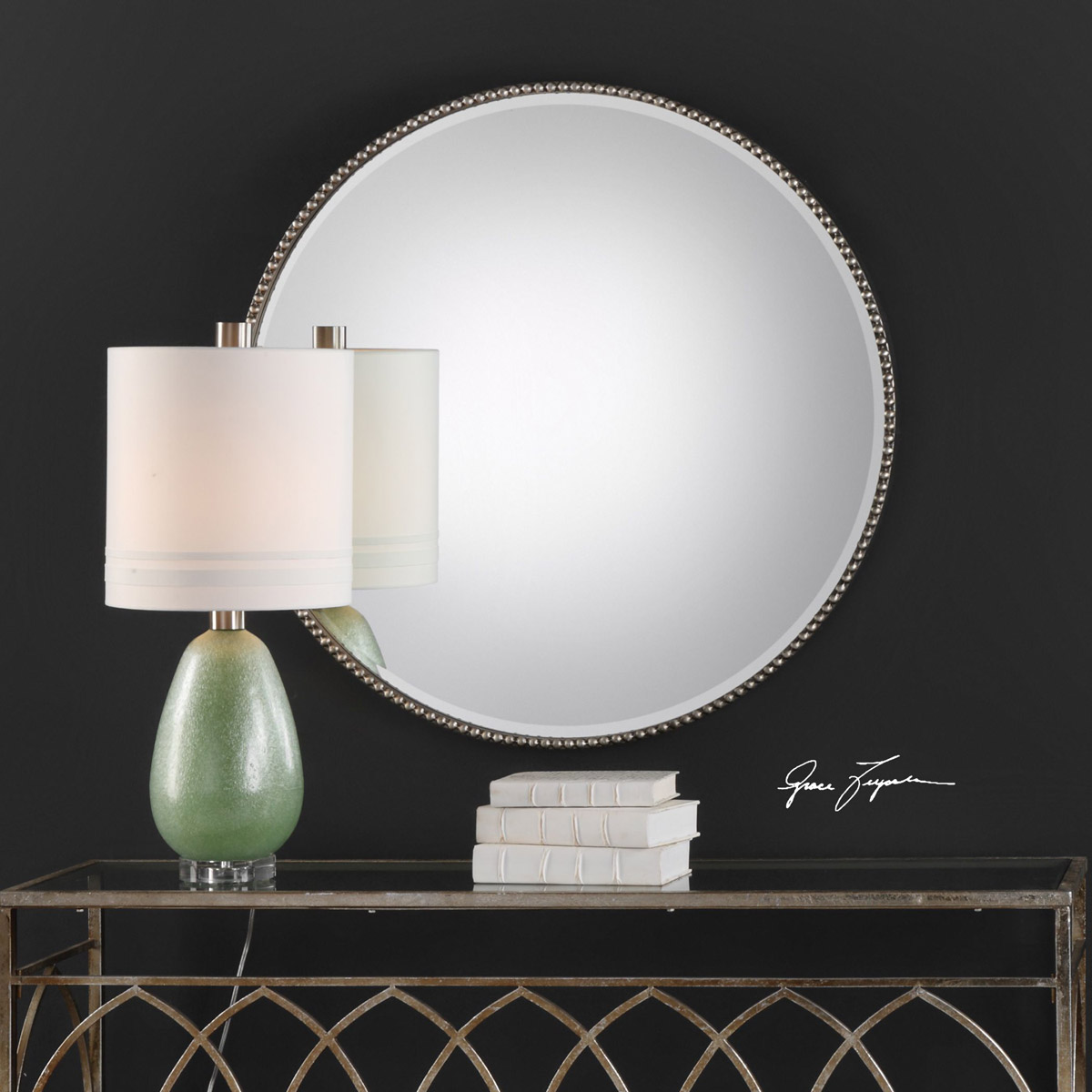 Stefania 40 X 40 inch Iron Wall Mirror