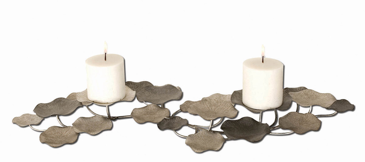 Lying Lotus 35 X 4 inch Candleholder