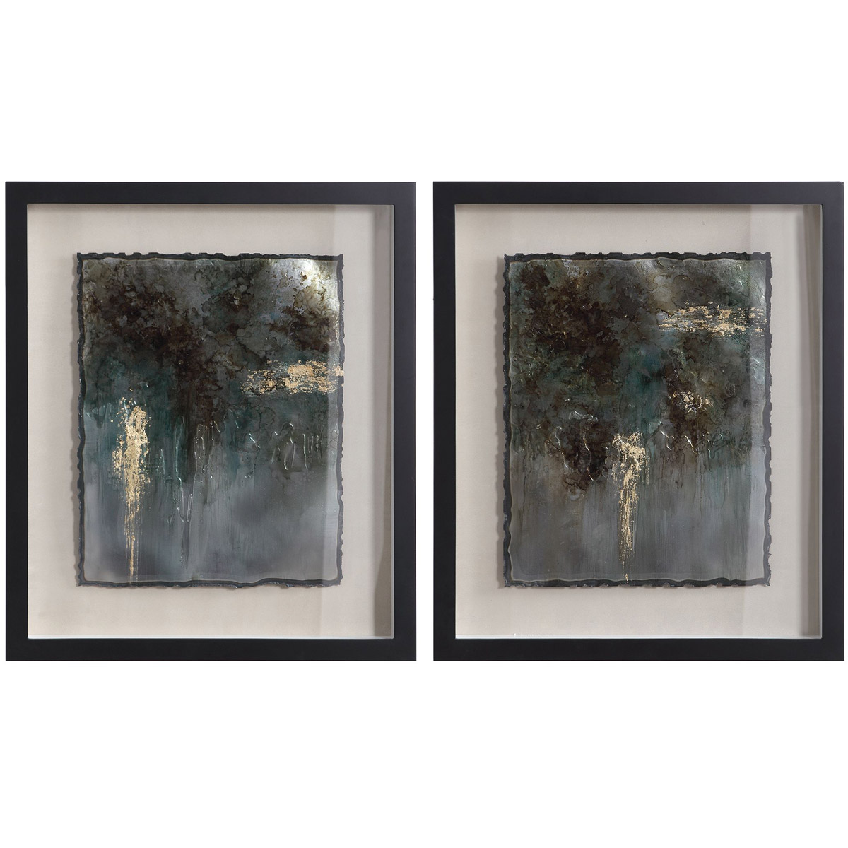 Rustic Patina 29 X 25 inch Framed Prints, Set of 2