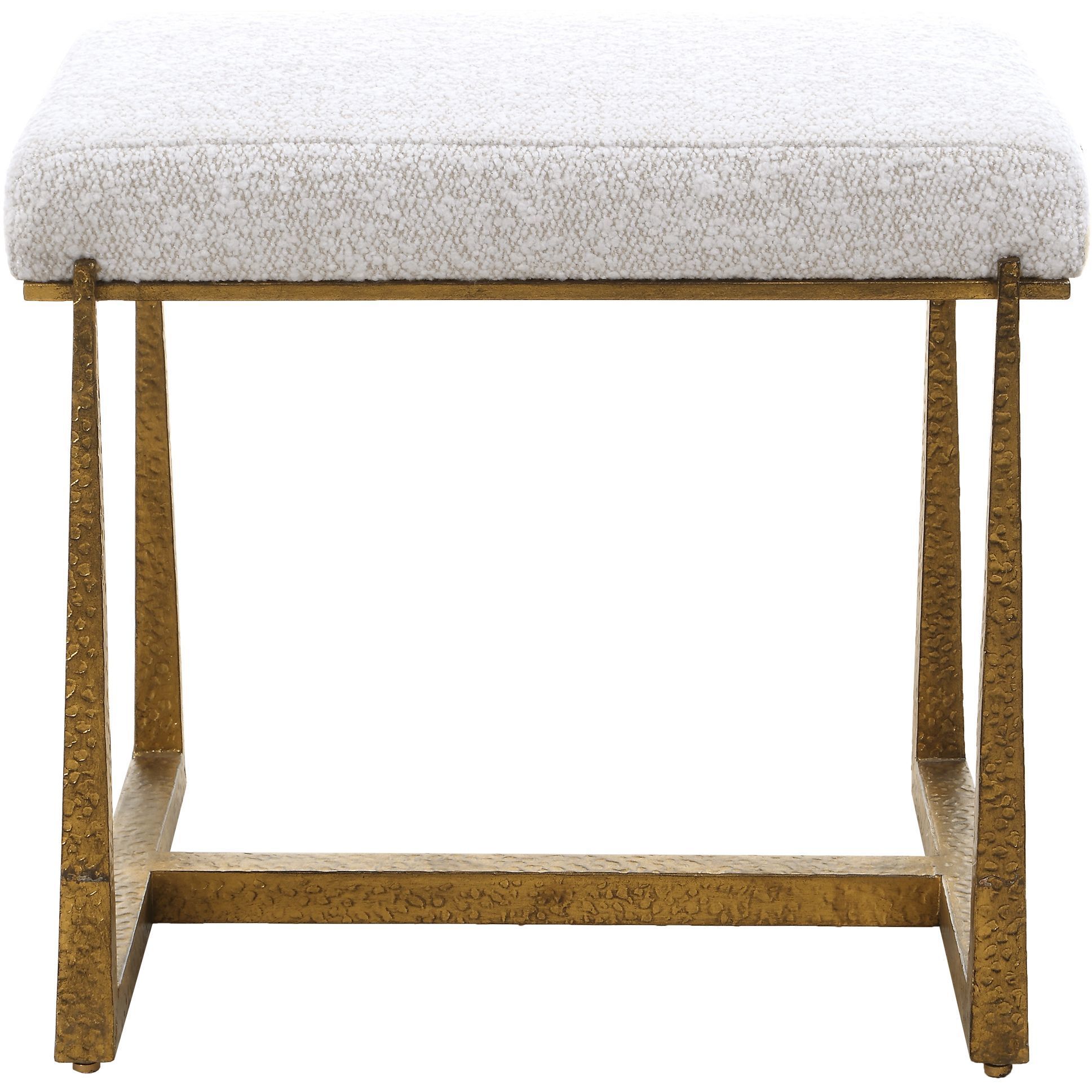Midas Antique Gold and Driftwood Bench, Small