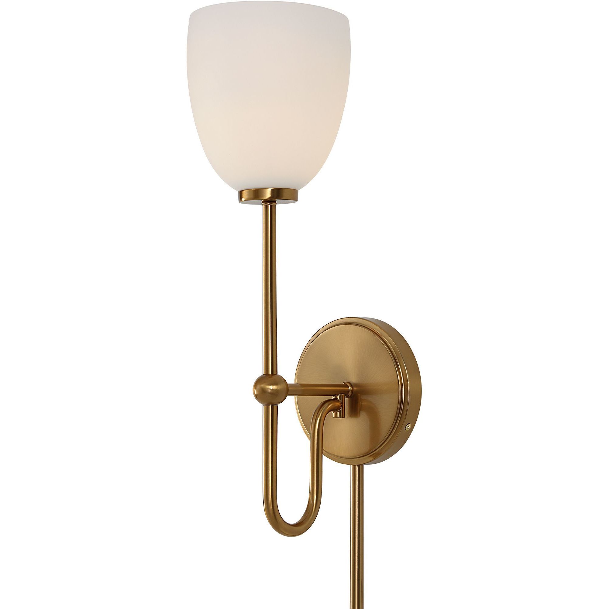 Trophy 1 Light 5.75 inch Warm Brass Sconce Wall Light