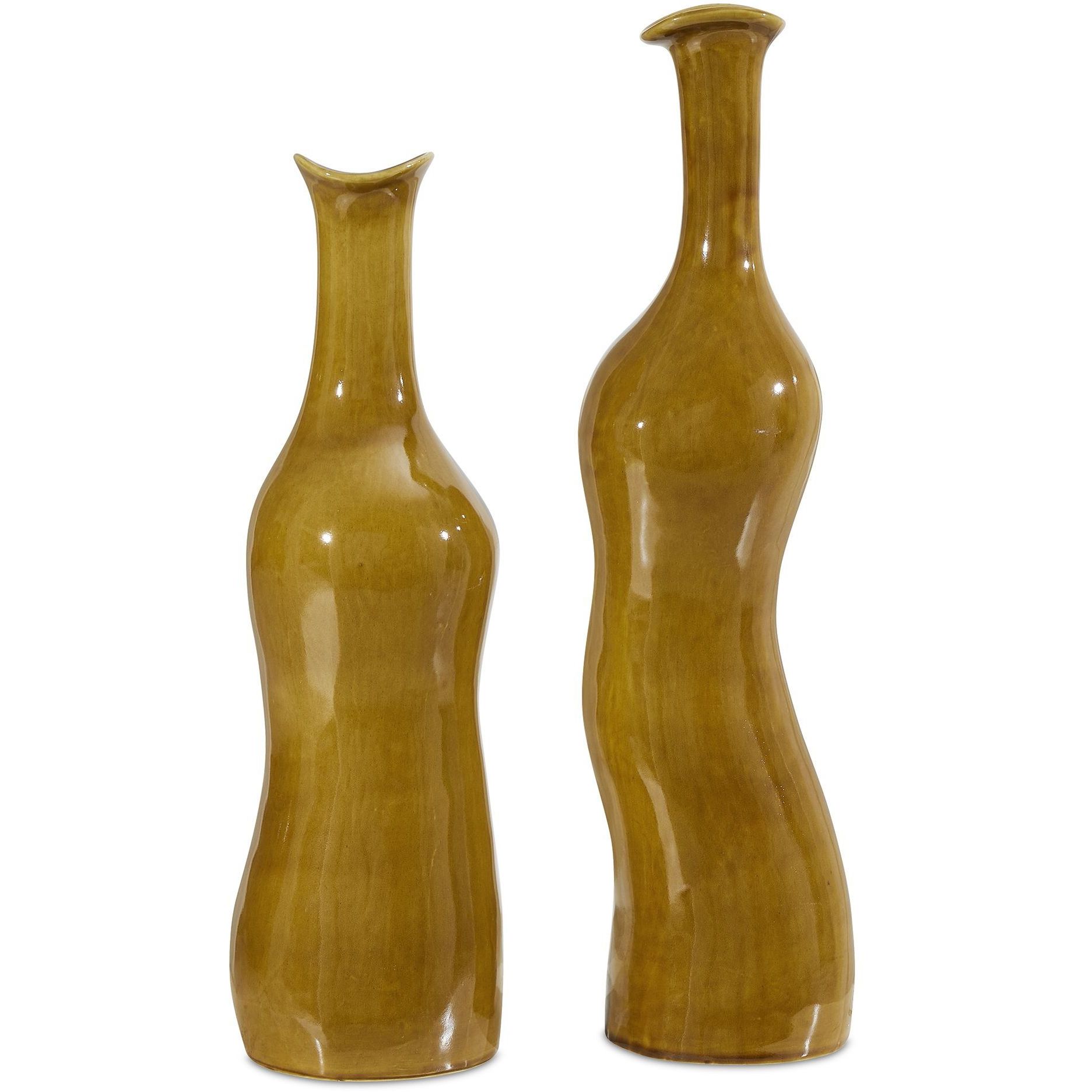 Sienna Flow 26 X 7 inch Indoor-Outdoor Bottle Vases, Set of 2