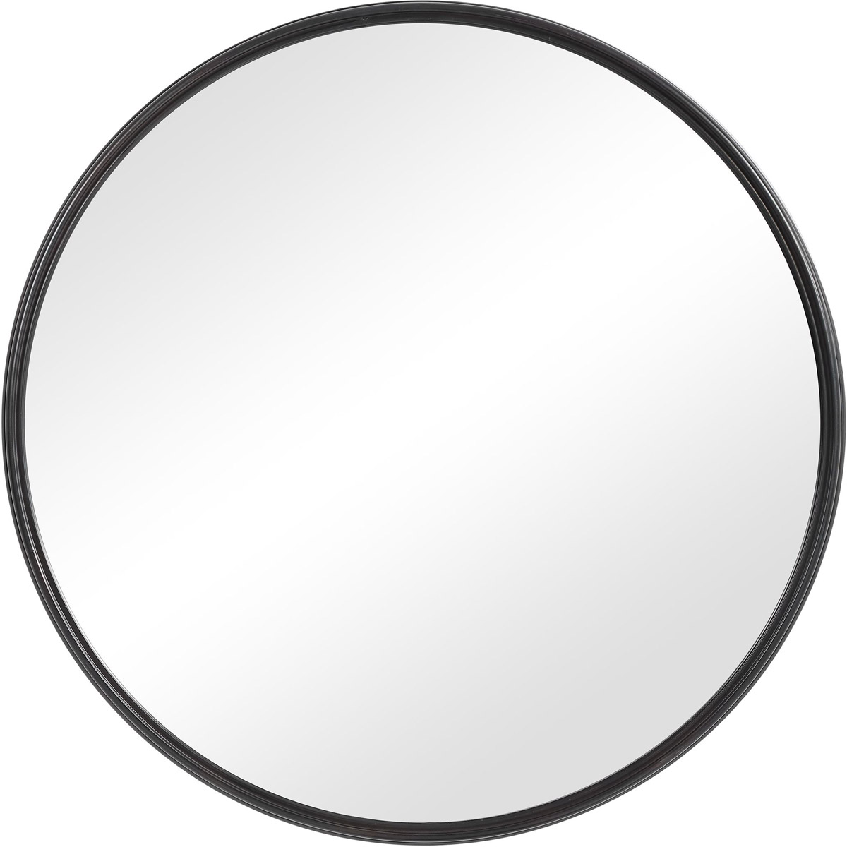 Belham 34.88 X 34.88 inch Aged Black Wall Mirror