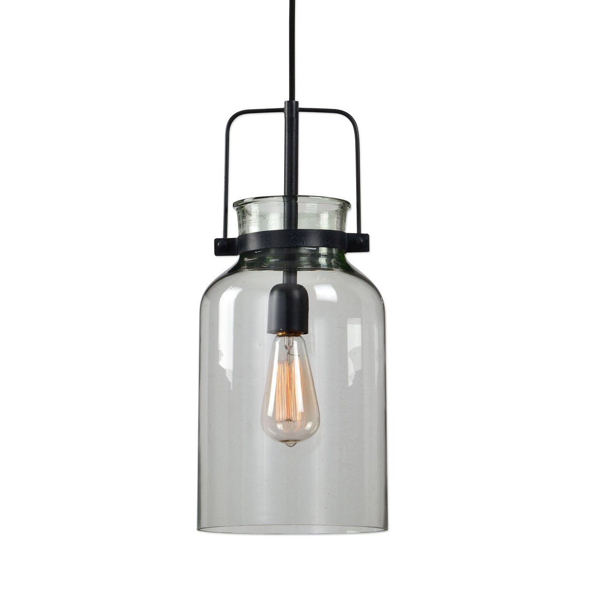 Lansing 1 Light 8 inch Textured Black Fixture Mini Pendant Ceiling Light