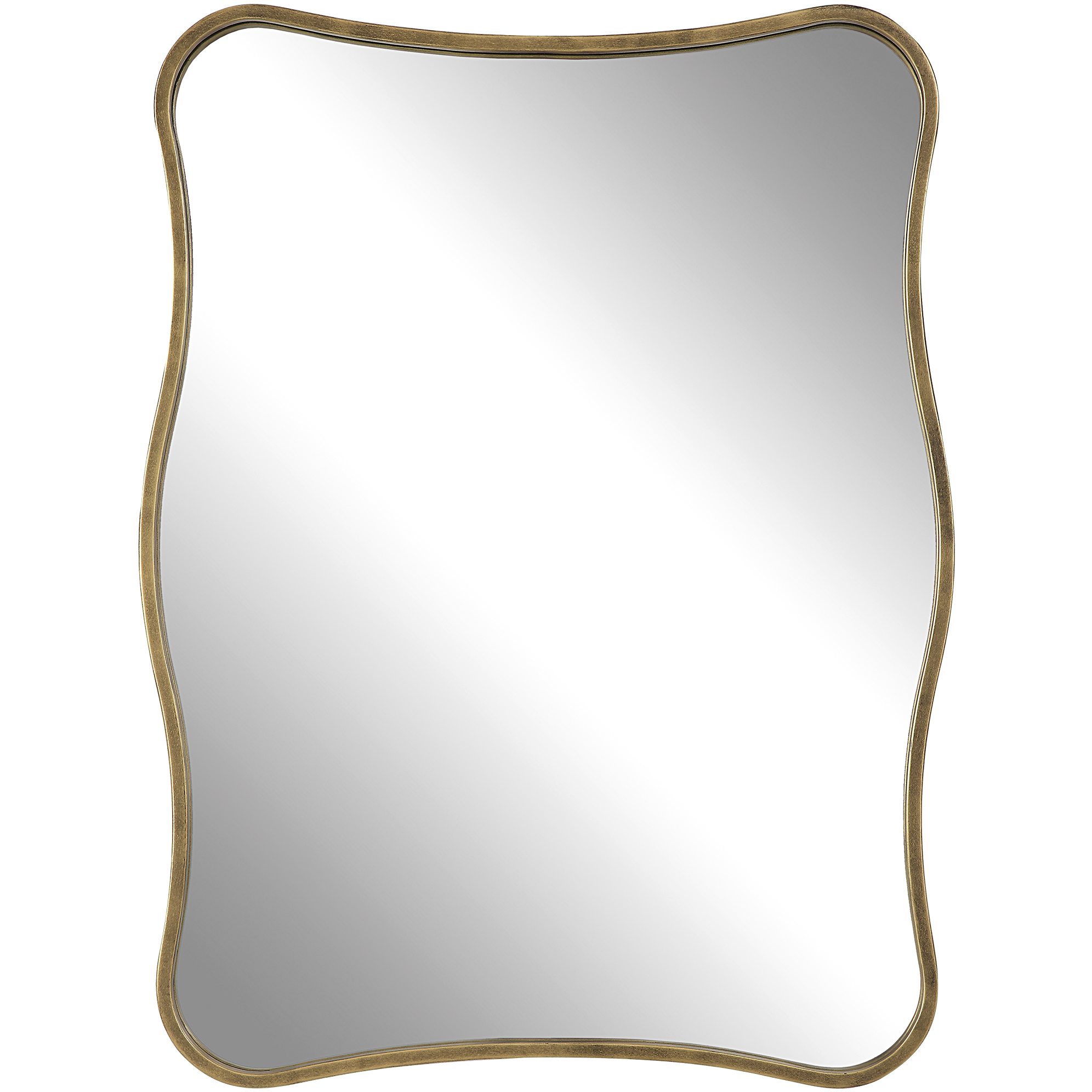 Pavia 36.25 X 27.5 inch Antiqued Gold Vanity Mirror