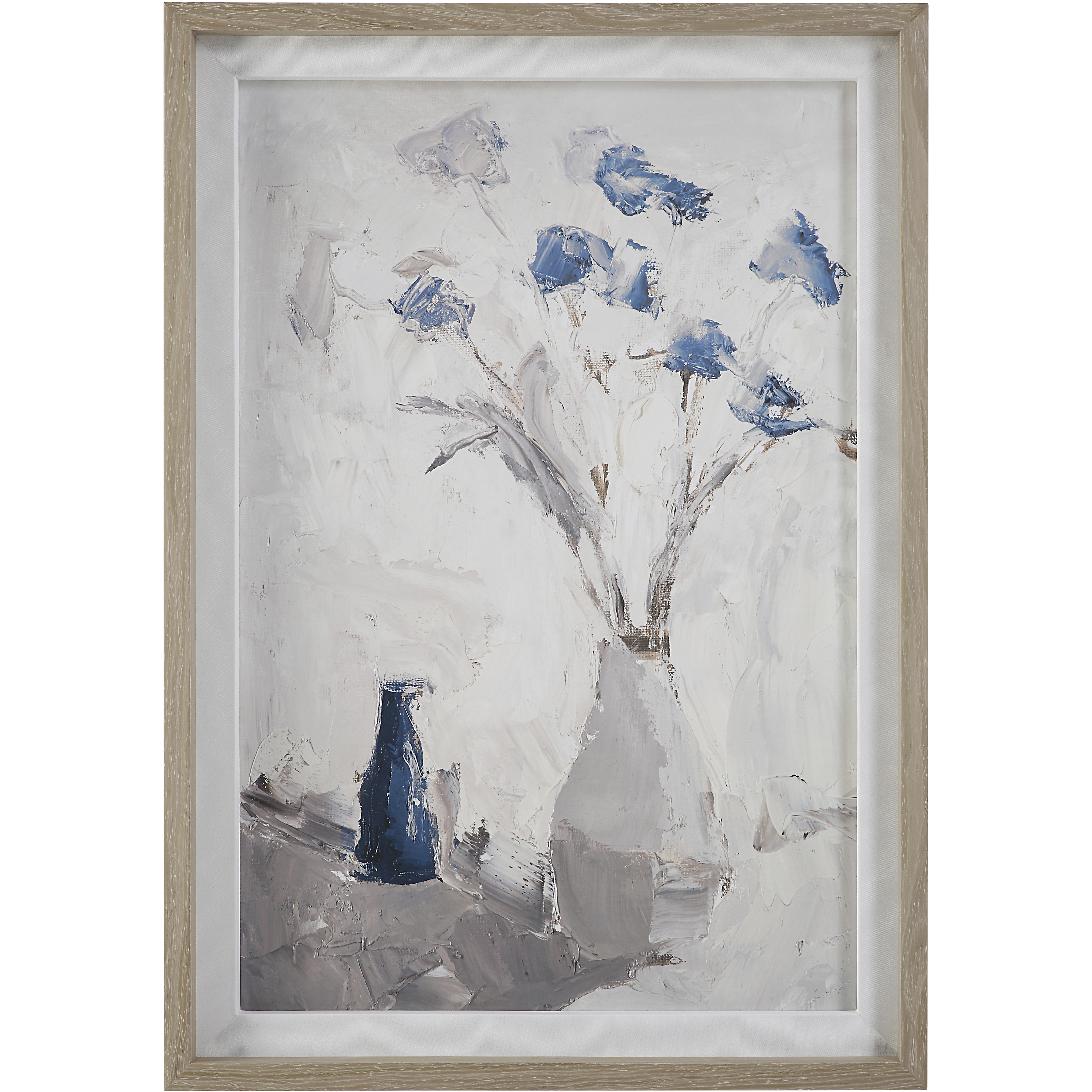 Blue Flowers 40.75 X 28.75 inch Framed Print