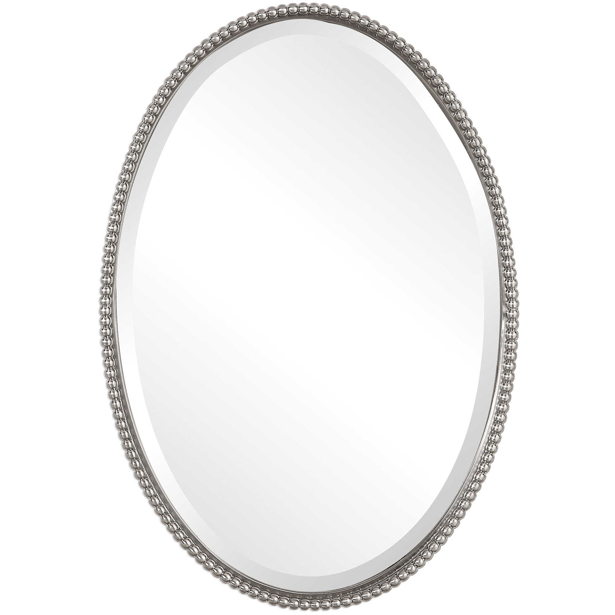 Uttermost 01102-B Sherise 32 X 22 inch Brushed Nickel Wall Mirror