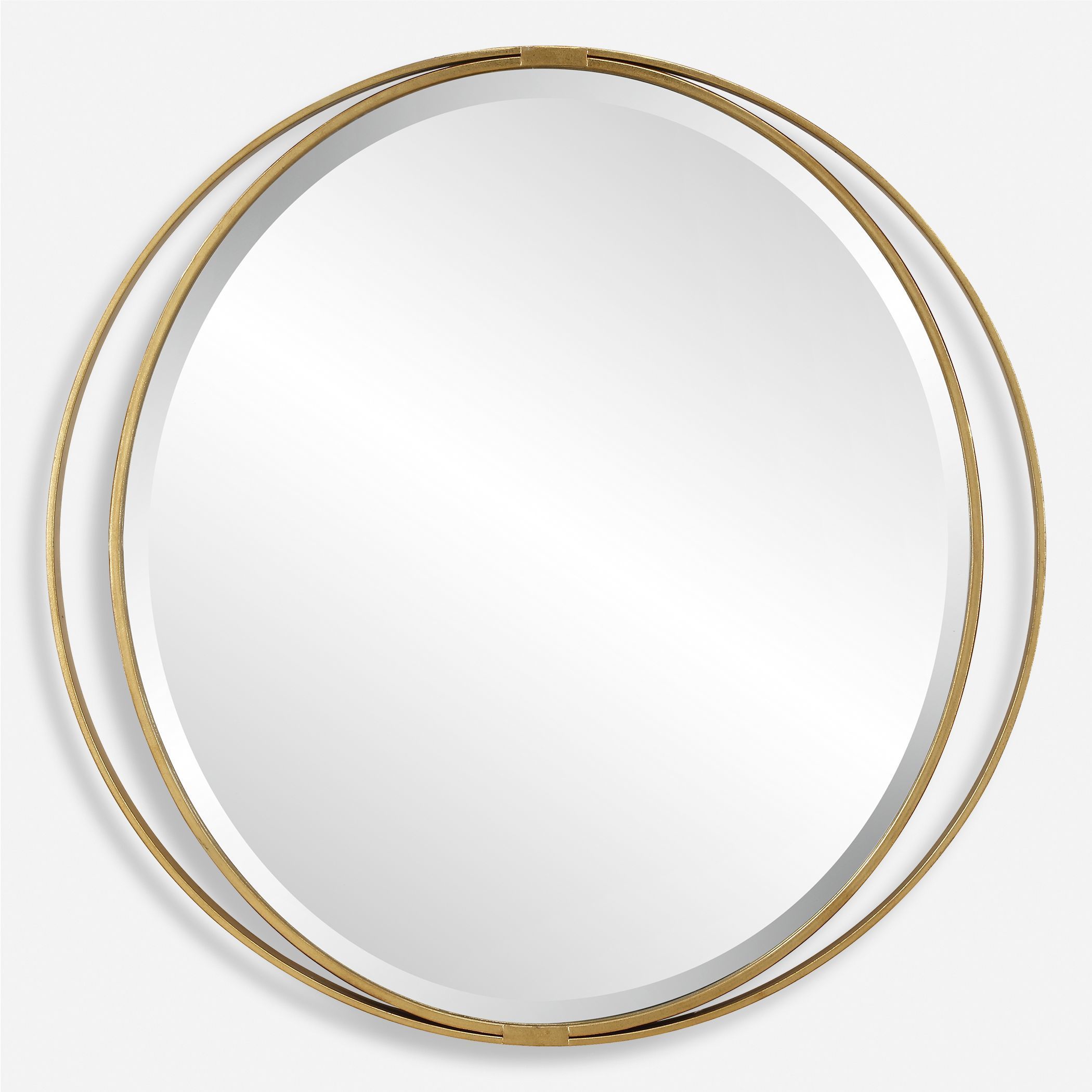 Rhodes 36 X 36 inch Antiqued Metallic Gold Leaf Mirror