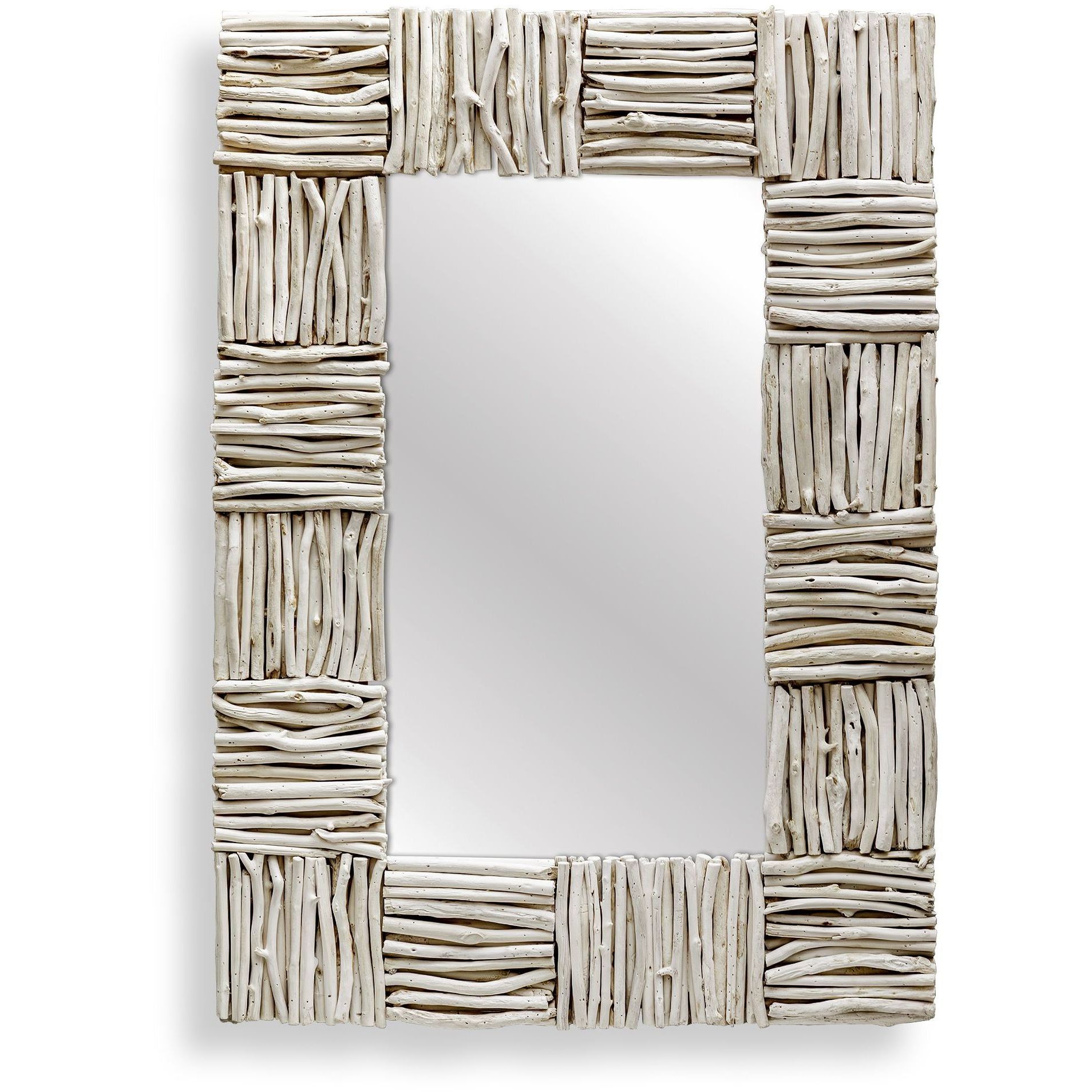 Lathey 51.25 X 35.75 inch Bleached Teak Branches Mirror