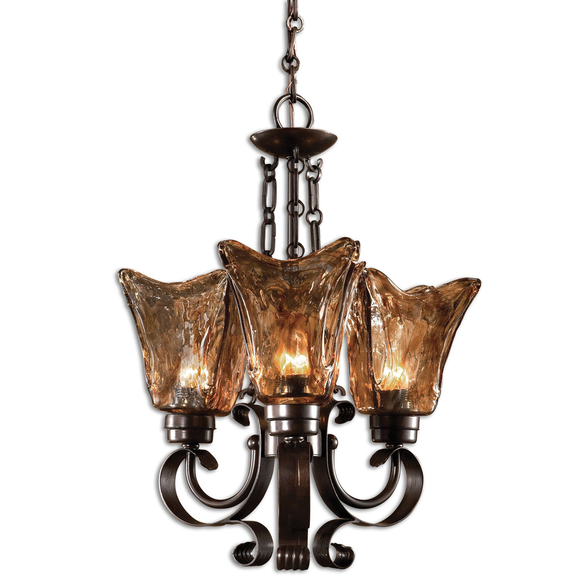 Vetraio 3 Light 16 inch Oil Rubbed Bronze Chandelier Ceiling Light