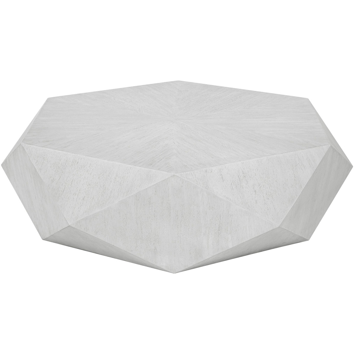 Volker 50 X 14 inch Fresh White Ceruse Coffee Table