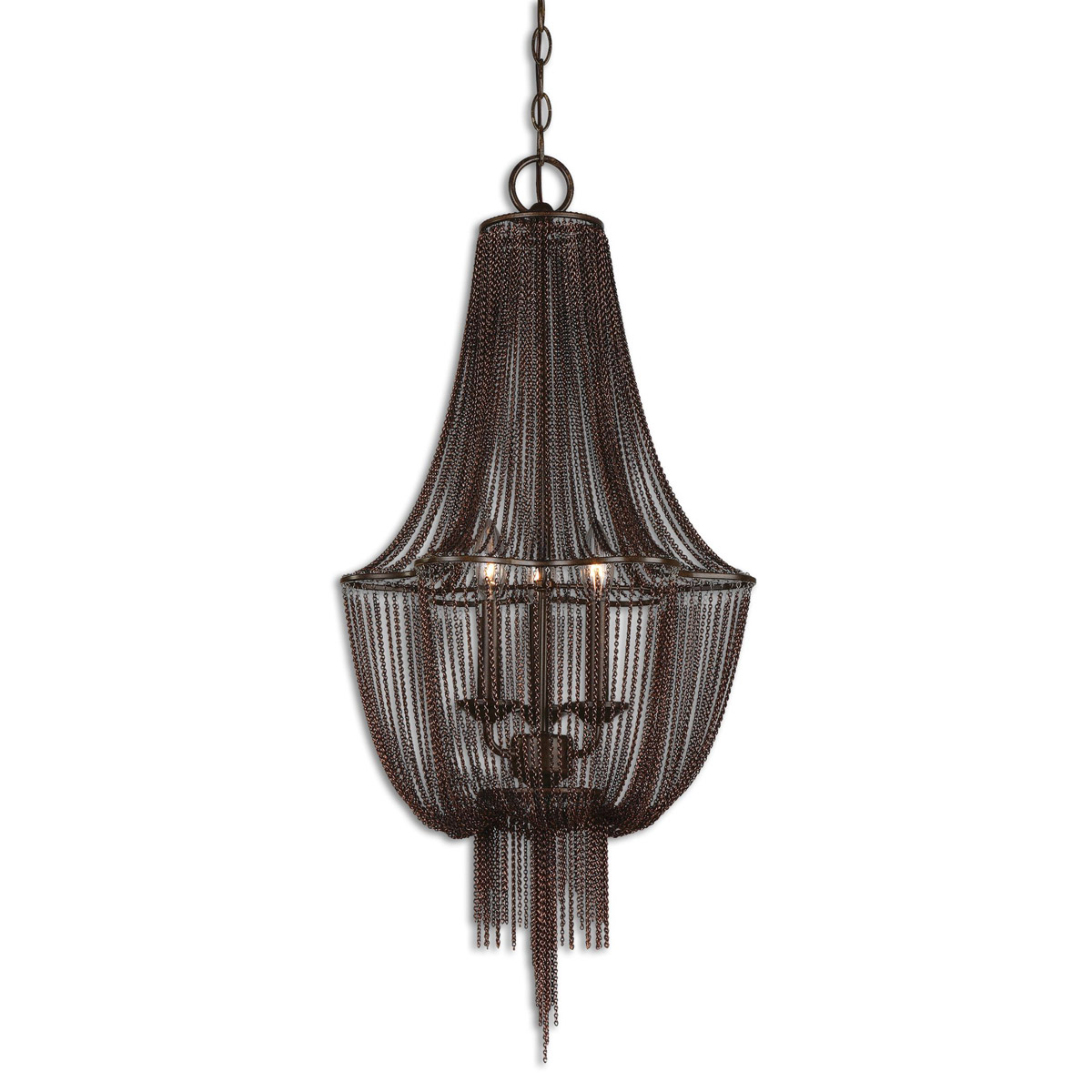 Lezzeno 3 Light 15.25 inch Oil Rubbed Bronze Chandelier Ceiling Light