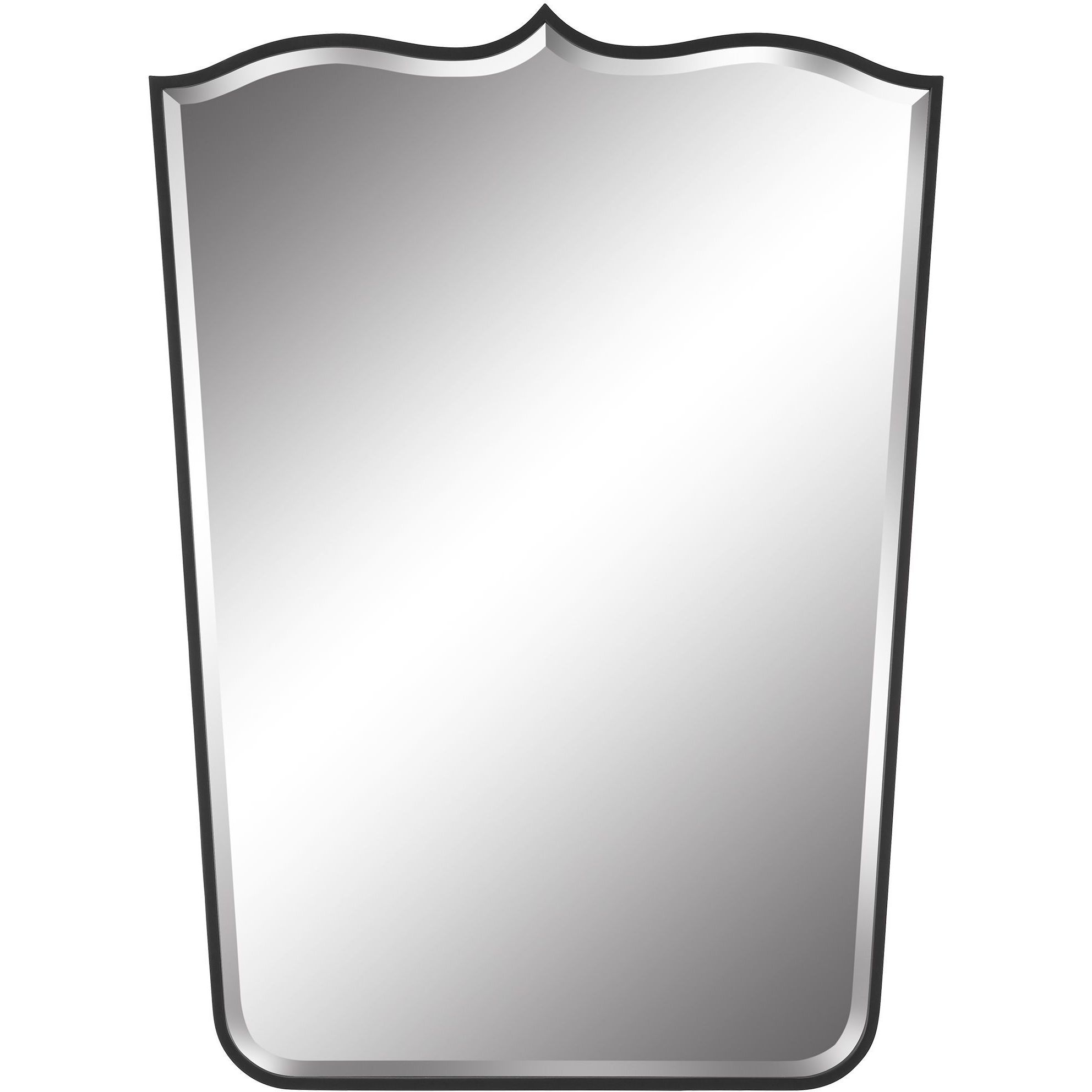 Tiara 40 X 29 inch Satin Black Mirror